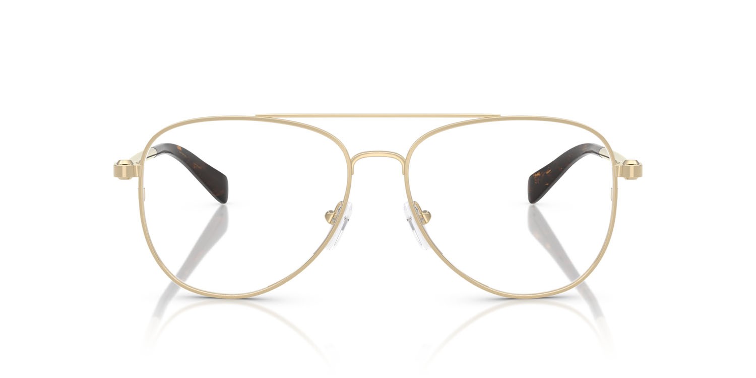 Occhiali da vista Michael Kors São Paulo MK 3089 (1014) colore oro chiaro lucido forma aviator lenti lente demo
