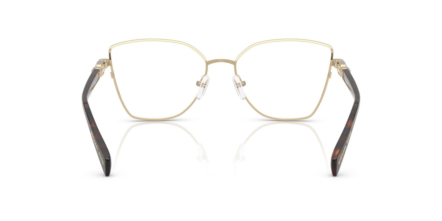 Occhiali da vista Michael Kors Nikki Beach MK 3090 (1014) colore oro chiaro lucido forma quadrato lenti lente demo