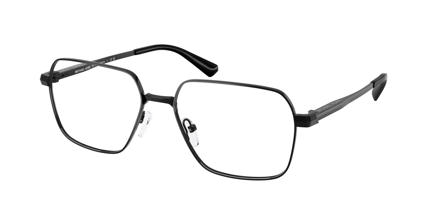 Occhiali da vista Michael Kors Encino MK 3093 (1005) colore nero lucido forma quadrato lenti lente demo