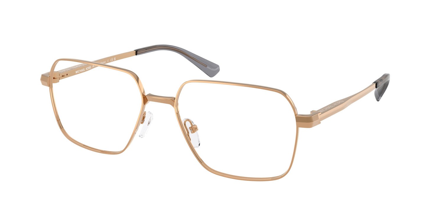 Eyeglasses Michael Kors Encino MK 3093 (1899) color beige gold shape square lenses lente demo
