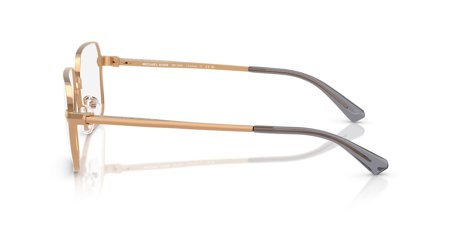 Eyeglasses Michael Kors Encino MK 3093 (1899) color beige gold shape square lenses lente demo