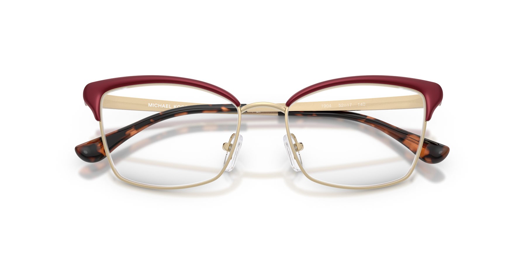 Occhiali da vista Michael Kors Lexington MK 3096 (1904) colore bordeaux forma quadrato lenti lente demo
