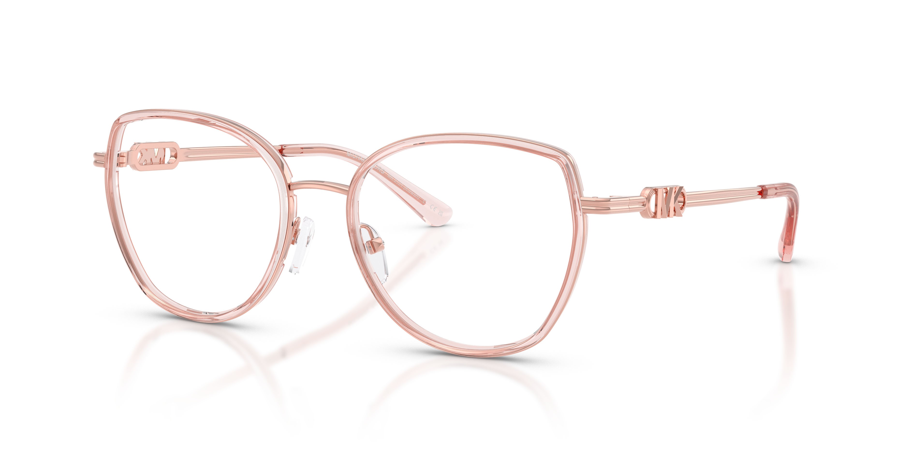 Occhiali da vista Michael Kors Kiawah MK 3101 (3101) colore rosa trasparente forma rotondo lenti lente demo
