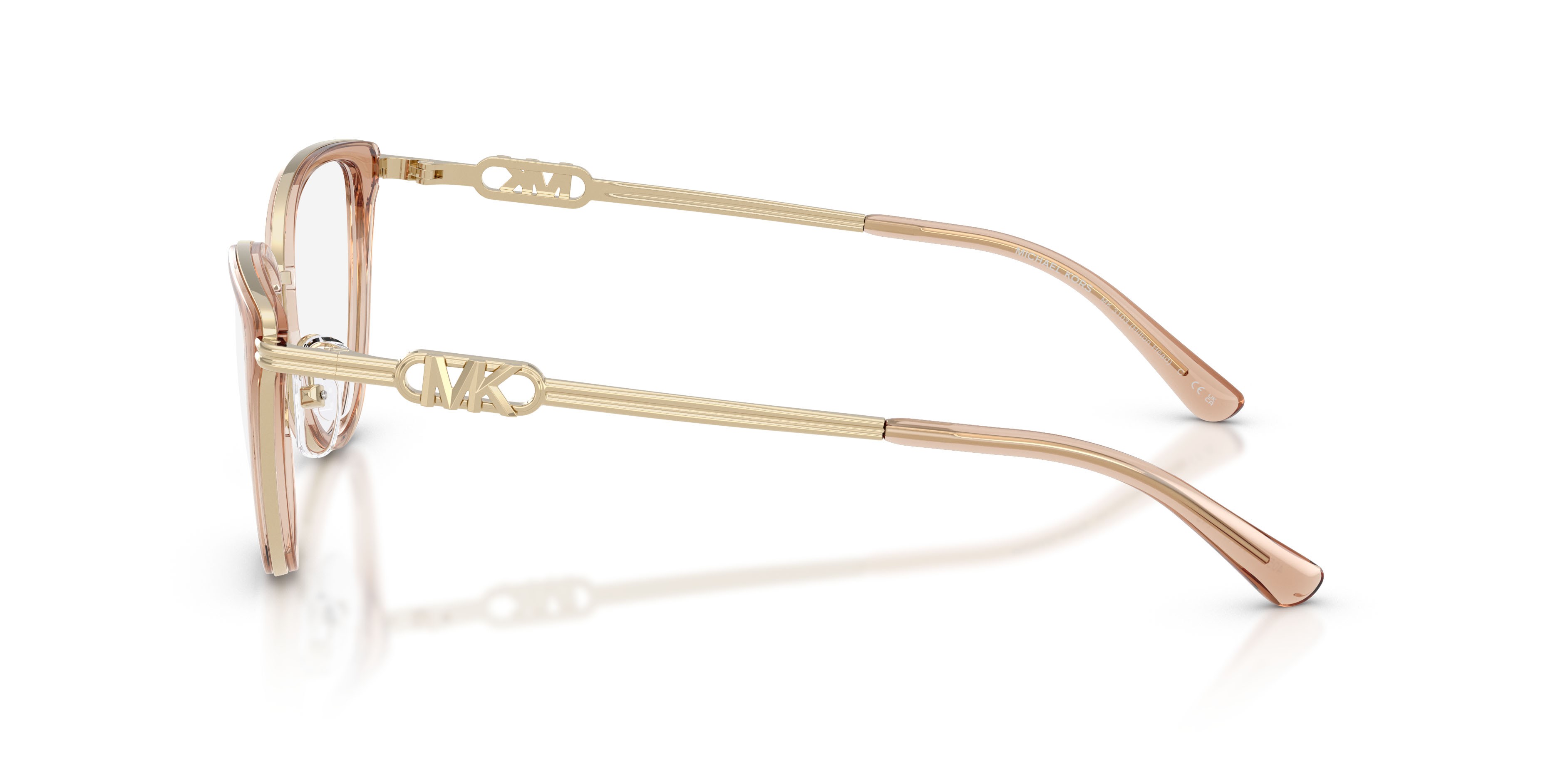Occhiali da vista Michael Kors Hilton Head MK 3103 (4051) colore marrone chiaro forma cat eye lenti lente demo