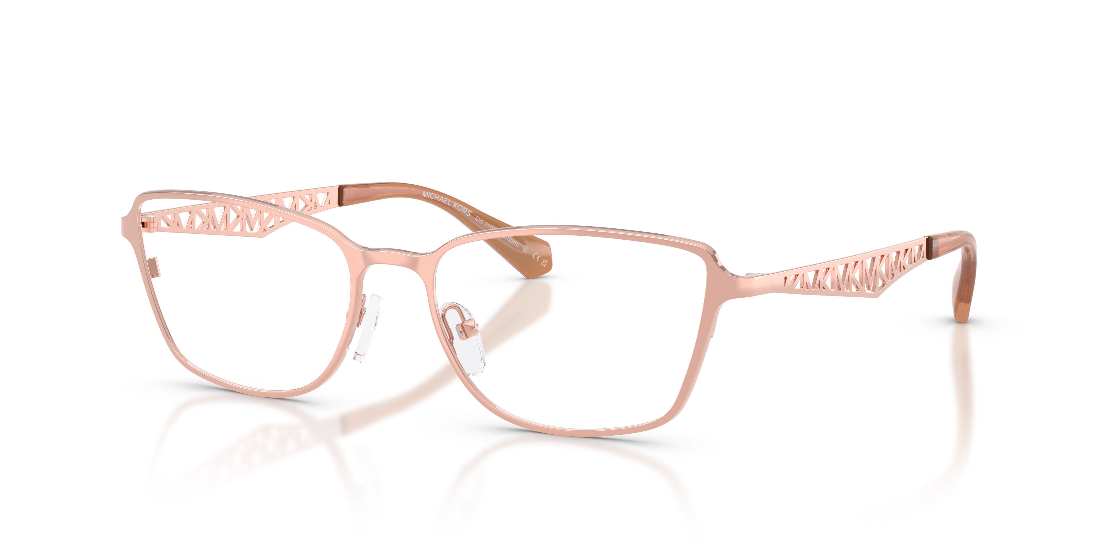 Occhiali da vista Michael Kors Sanibel MK 3105 (1108) colore oro rose forma rettangolare lenti lente demo