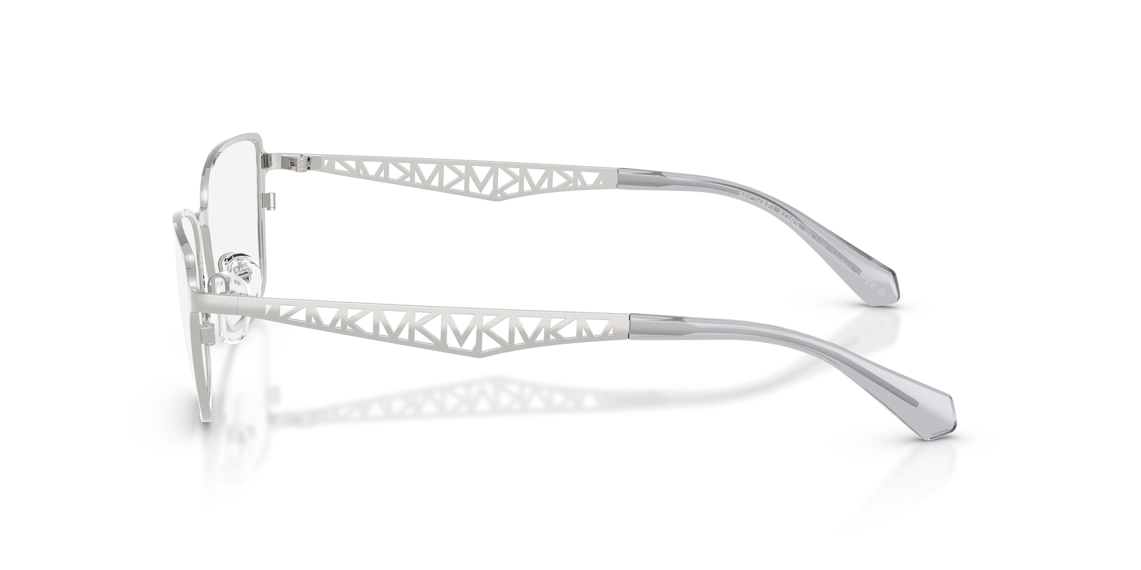 Occhiali da vista Michael Kors Sanibel MK 3105 (1893) colore argento forma rettangolare lenti lente demo