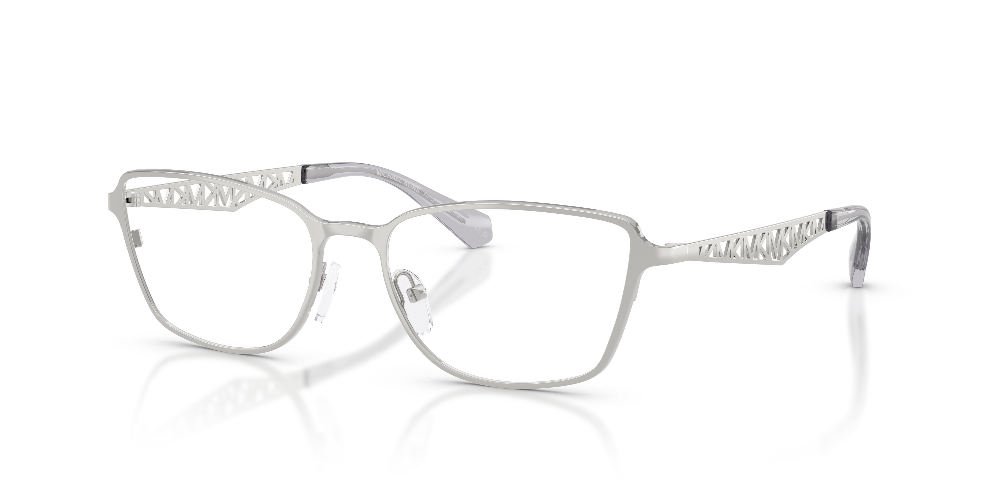 Occhiali da vista Michael Kors Sanibel MK 3105 (1893) colore argento forma rettangolare lenti lente demo