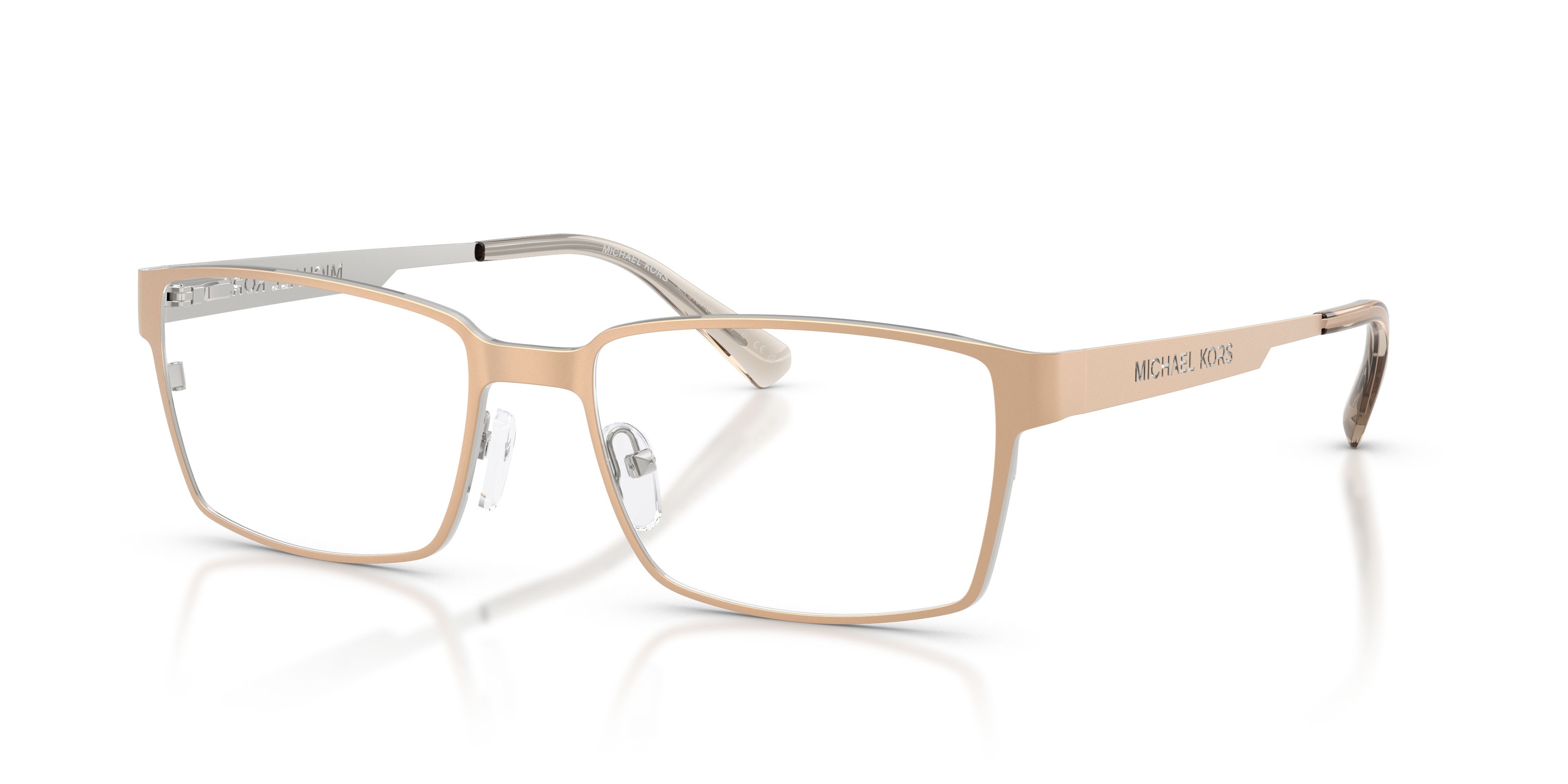 Occhiali da vista Michael Kors Arusha MK 3107 (1014) colore oro opaco forma rettangolare lenti lente demo