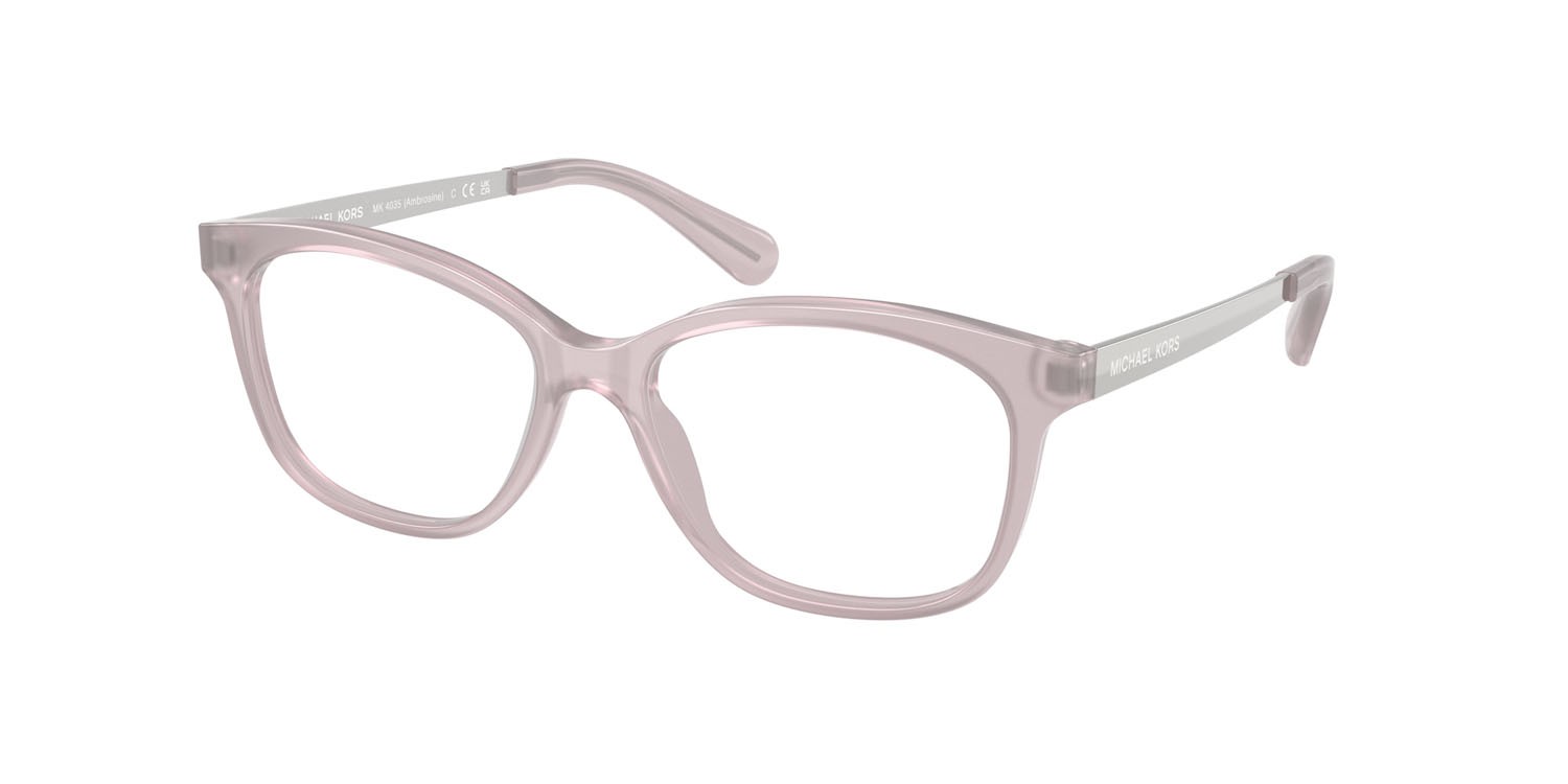 Occhiali da vista Michael Kors Ambrosine MK 4035 (4005) colore iris chiaro forma rettangolare lenti lente demo