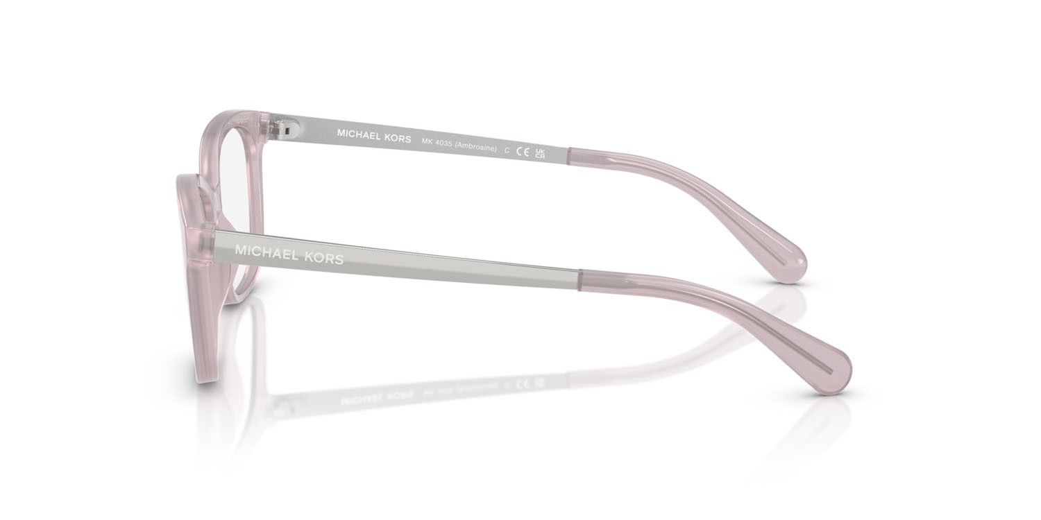 Occhiali da vista Michael Kors Ambrosine MK 4035 (4005) colore iris chiaro forma rettangolare lenti lente demo