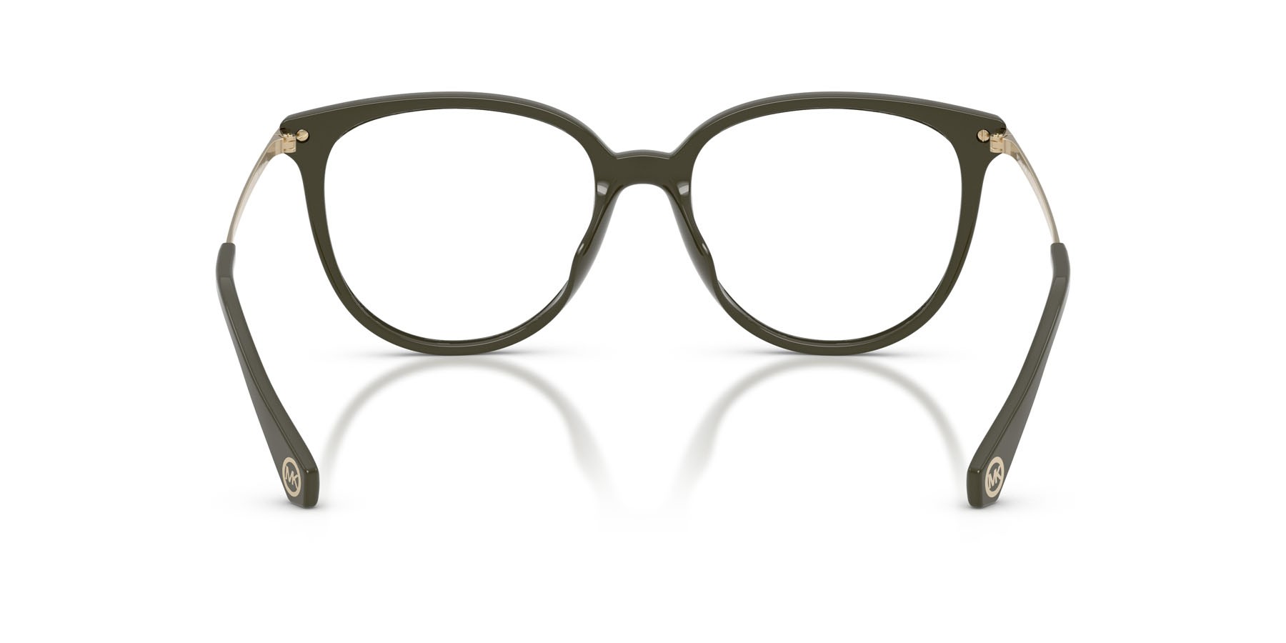 Occhiali da vista Michael Kors Westport MK 4106U (3902) colore verde oliva forma rotondo lenti lente demo