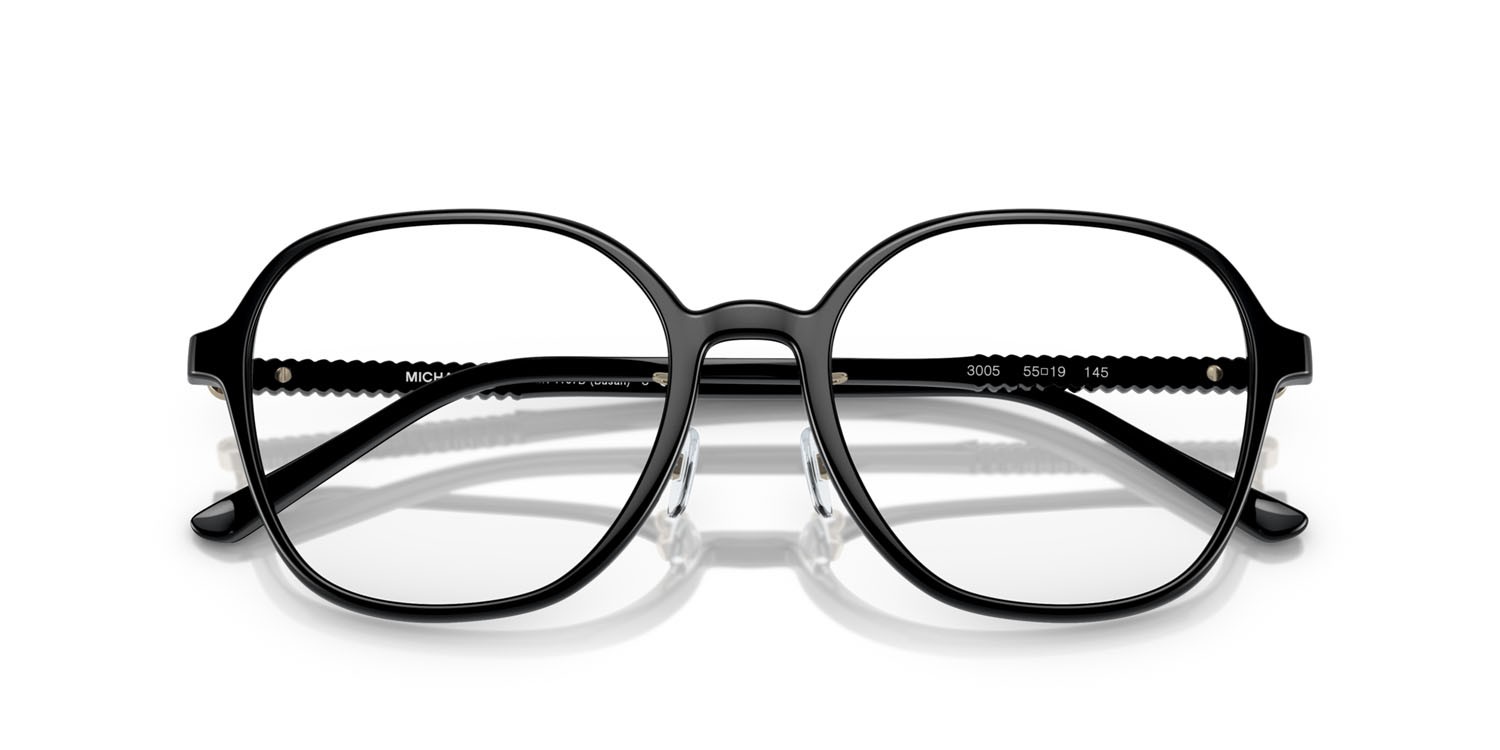 Brillen Michael Kors Busan MK 4107D (3005) farbe nero form unregelmäßig gläser lente demo