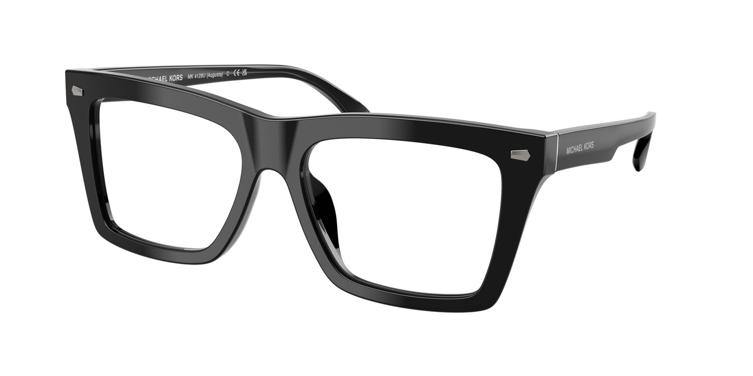 Occhiali da vista Michael Kors Augusta MK 4128U (3005) colore nero forma quadrato lenti lente demo