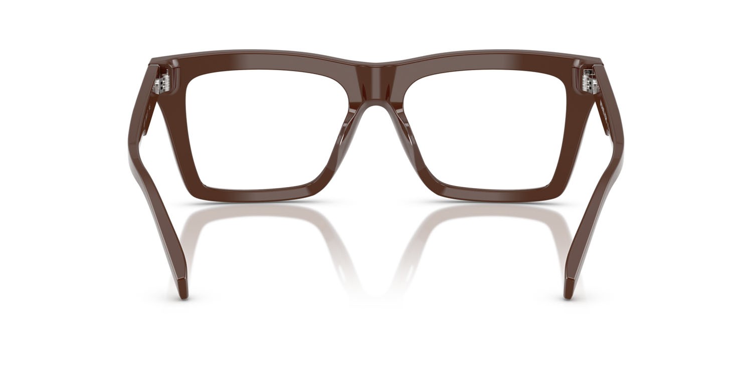 Occhiali da vista Michael Kors Augusta MK 4128U (4007) colore noce moscata tinta unita forma quadrato lenti lente demo