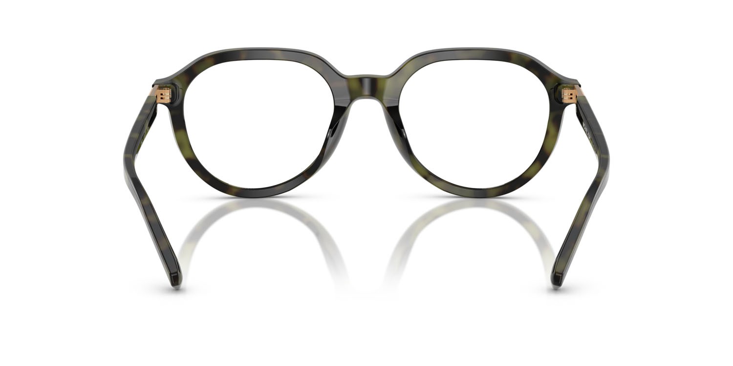 Occhiali da vista Michael Kors Redwood MK 4129 (3943) colore verde oliva tartarugato forma rotondo lenti lente demo