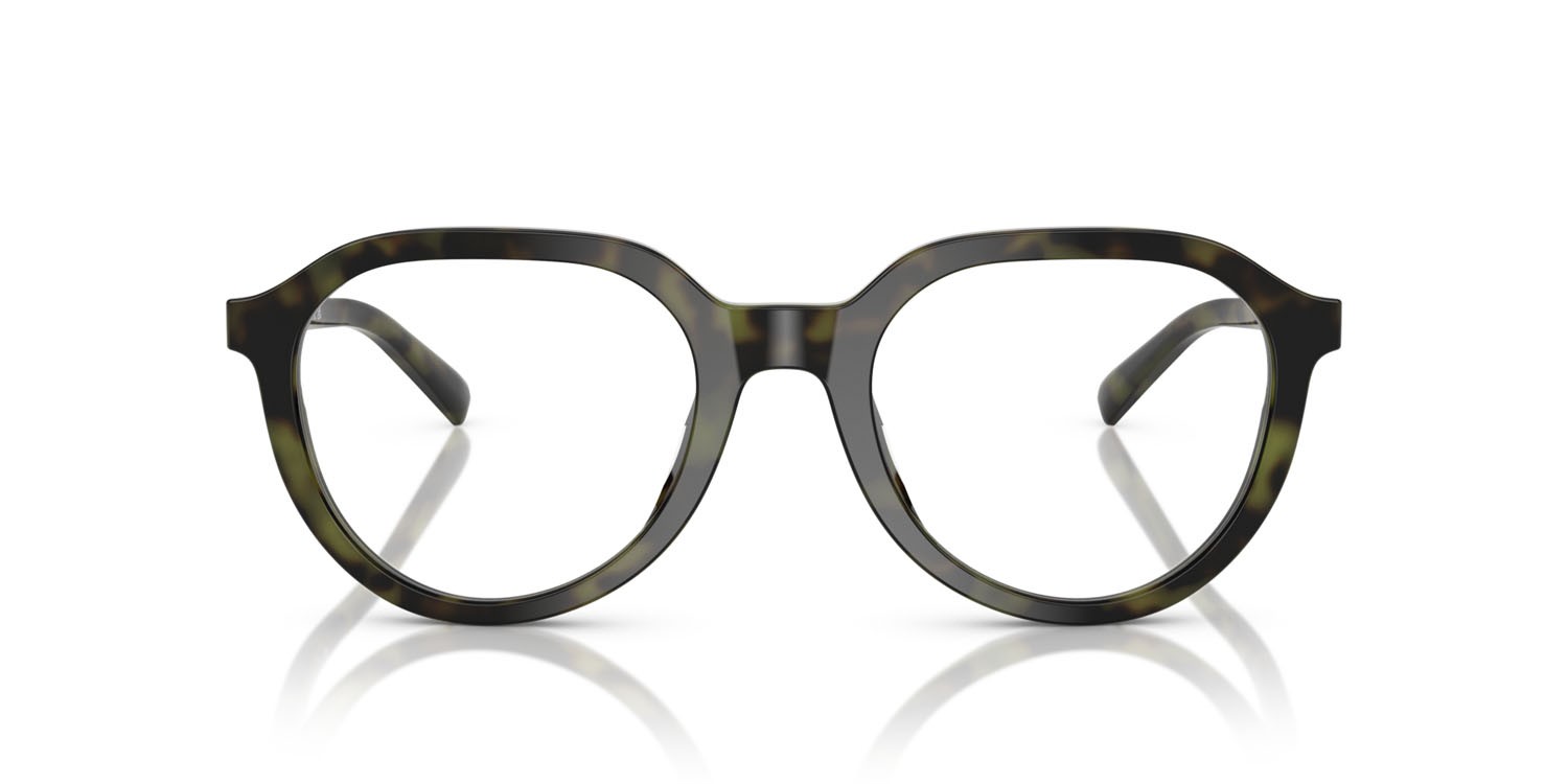 Occhiali da vista Michael Kors Redwood MK 4129 (3943) colore verde oliva tartarugato forma rotondo lenti lente demo