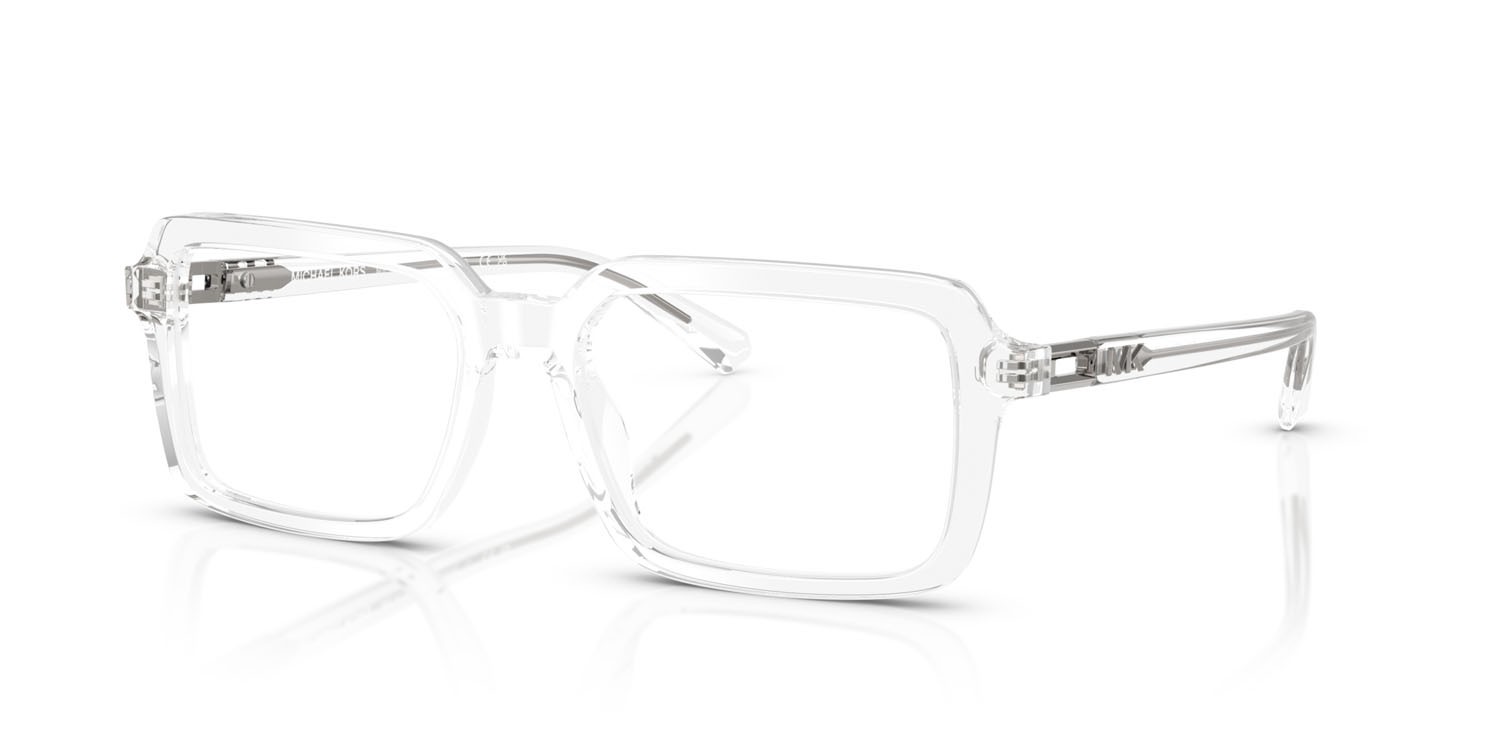 Occhiali da vista Michael Kors Yellowstone MK 4130 (3015) colore trasparente forma rettangolare lenti lente demo