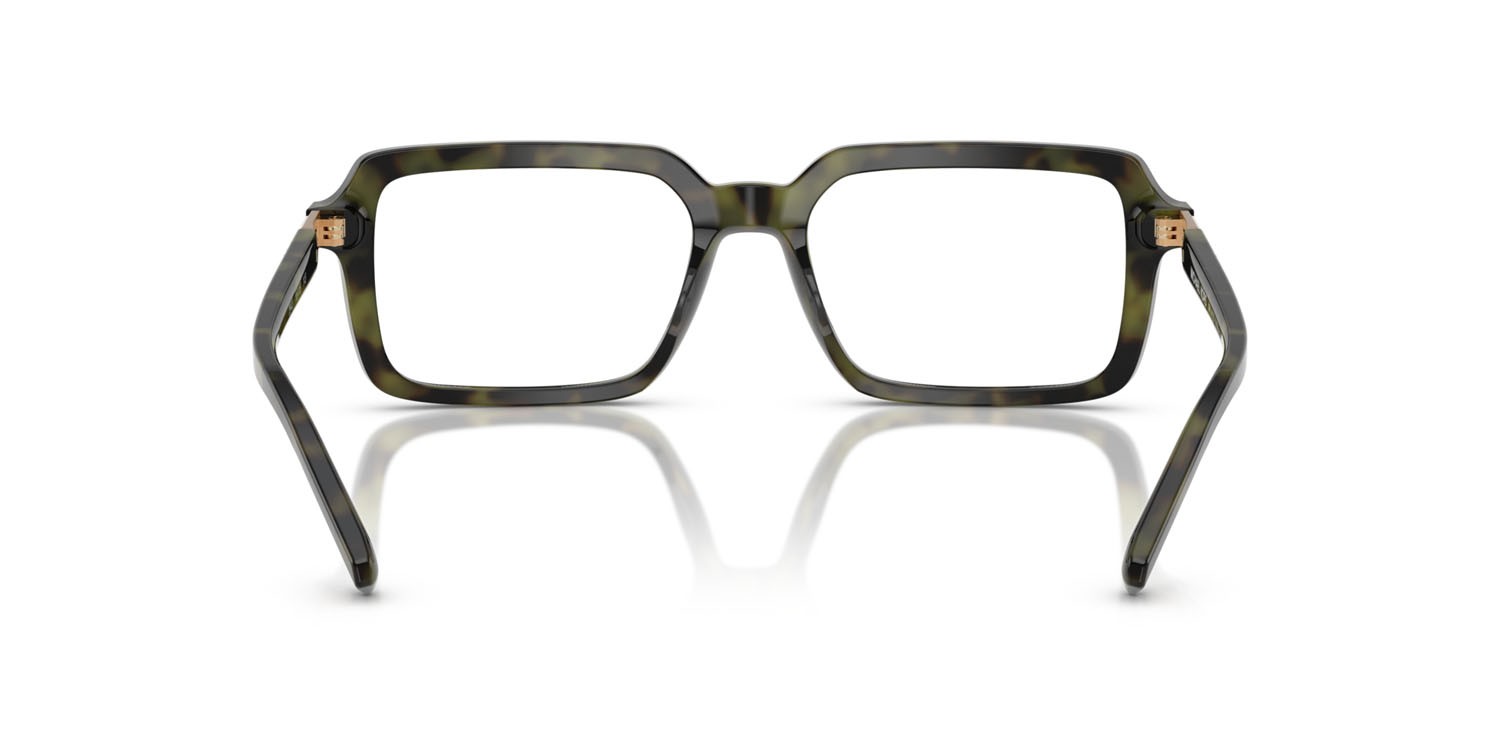 Occhiali da vista Michael Kors Yellowstone MK 4130 (3943) colore verde oliva tartarugato forma rettangolare lenti lente demo
