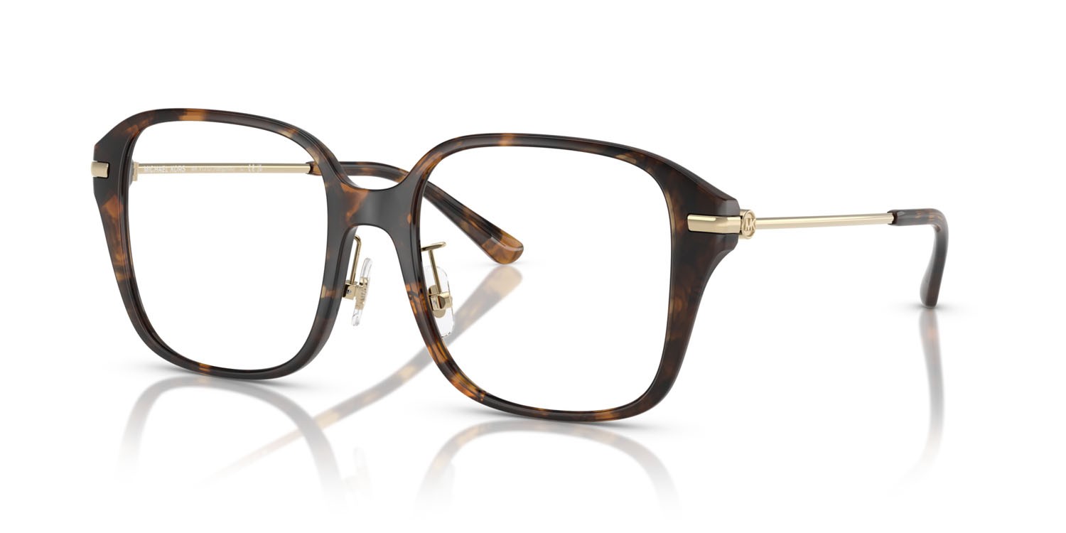 Brillen Michael Kors Hangzhou MK 4131D (3006) farbe tartarugato scuro form quadratisch gläser lente demo