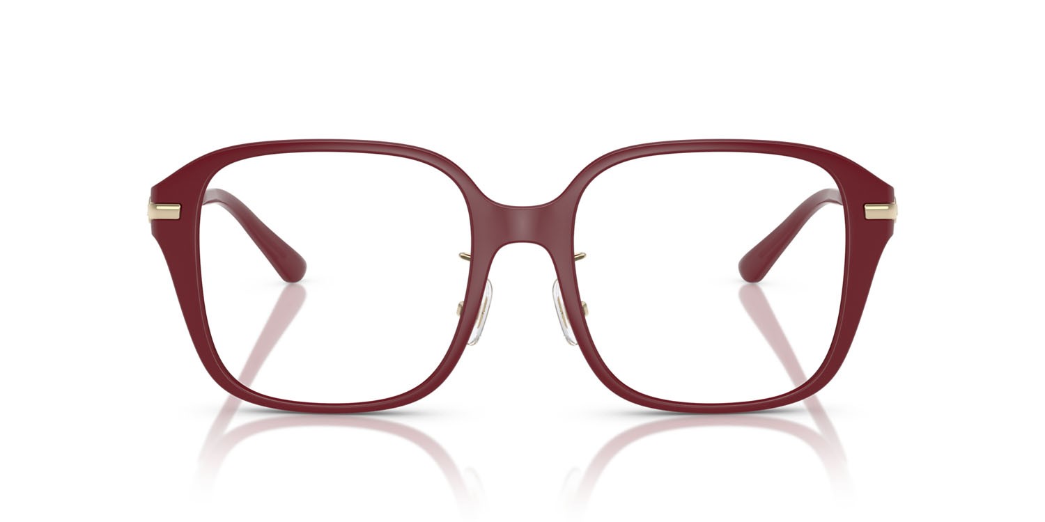 Occhiali da vista Michael Kors Hangzhou MK 4131D (4004) colore rosso intenso forma quadrato lenti lente demo
