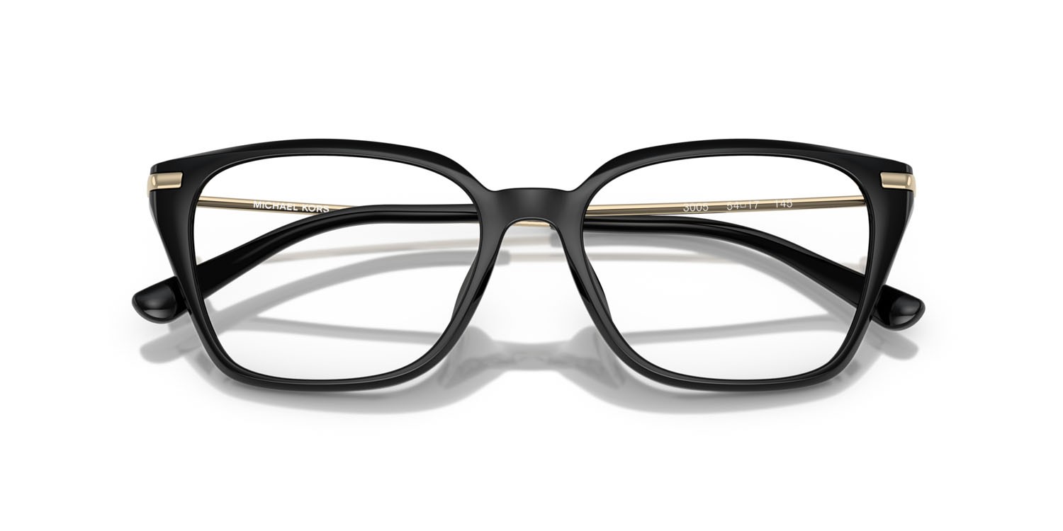 Occhiali da vista Michael Kors Hainan MK 4133D (3005) colore nero forma rettangolare lenti lente demo