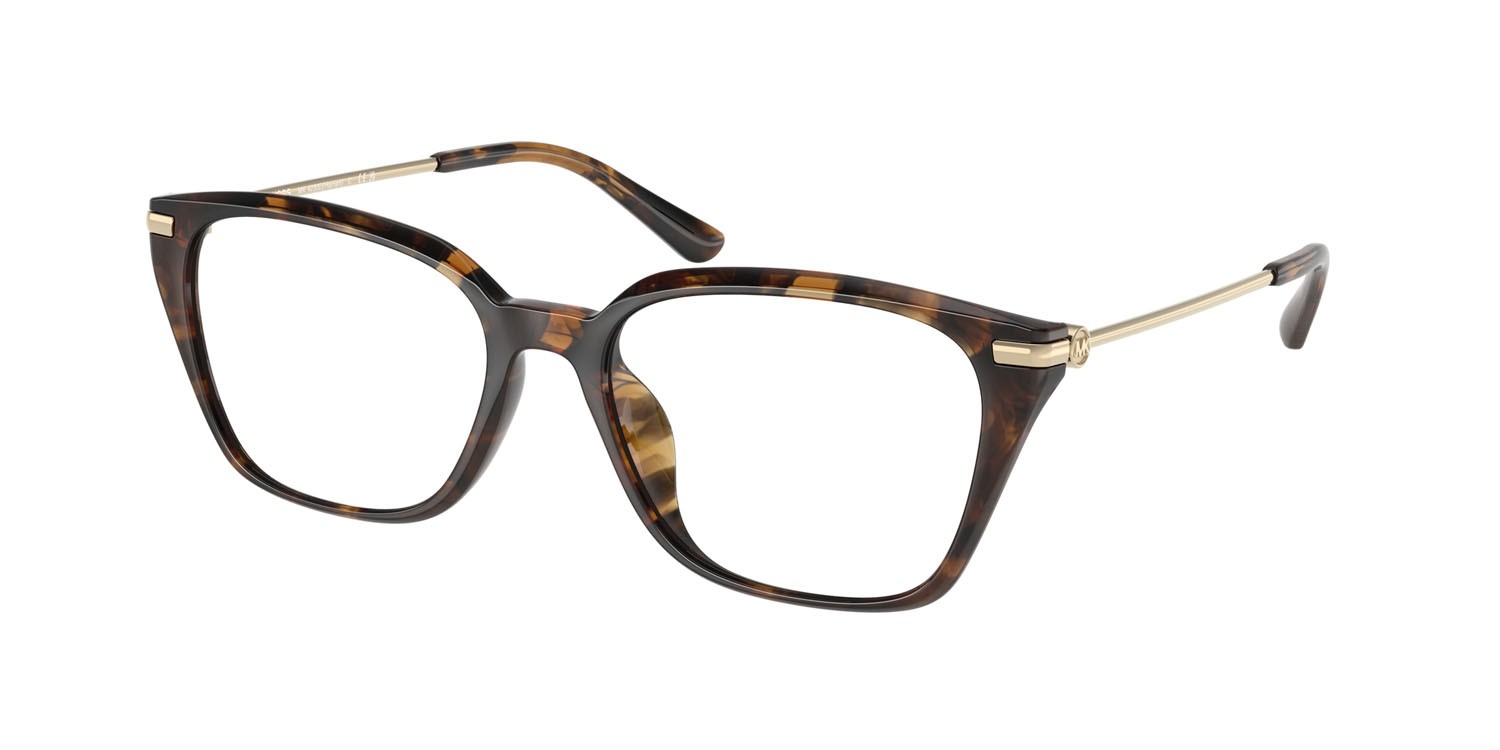 Occhiali da vista Michael Kors Hainan MK 4133D (3006) colore tartarugato scuro forma rettangolare lenti lente demo
