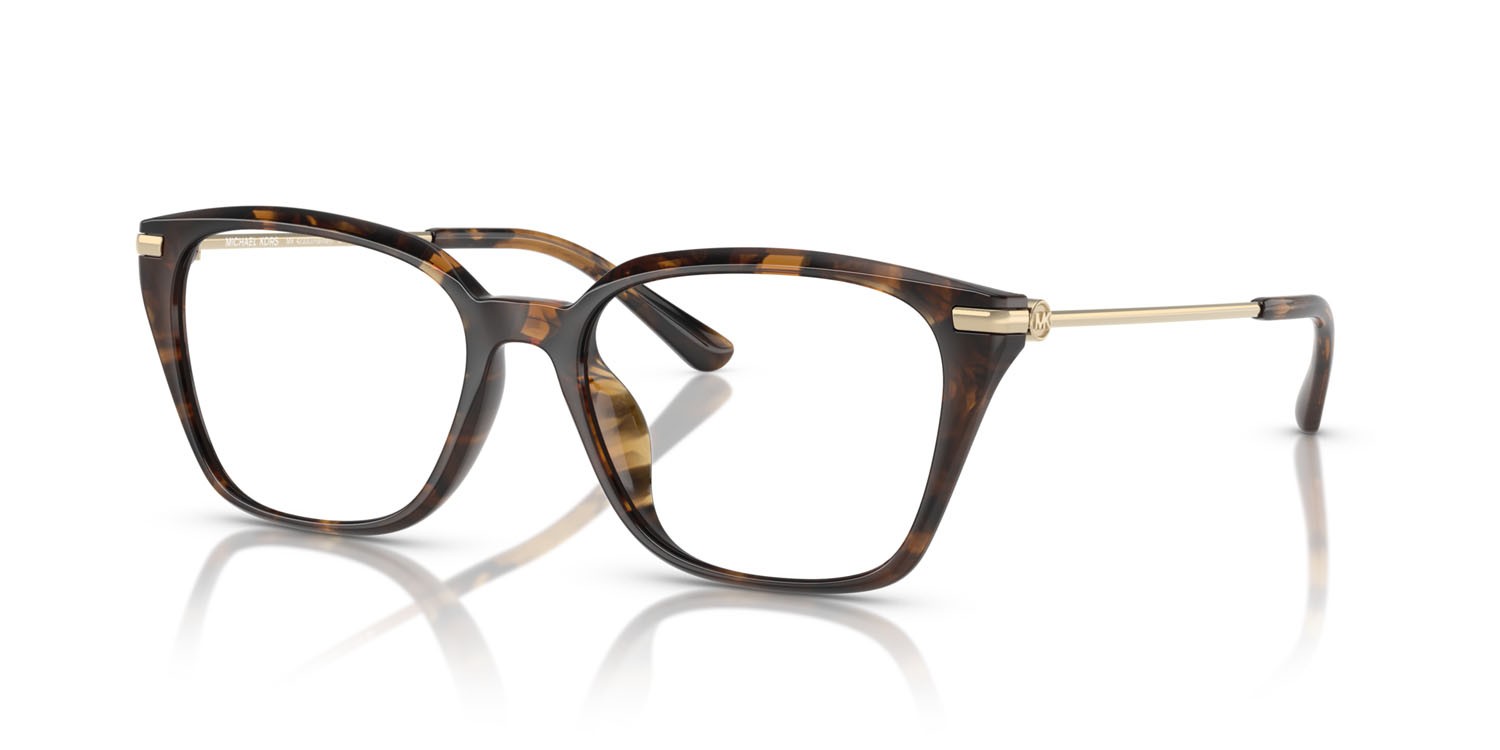 Occhiali da vista Michael Kors Hainan MK 4133D (3006) colore tartarugato scuro forma rettangolare lenti lente demo