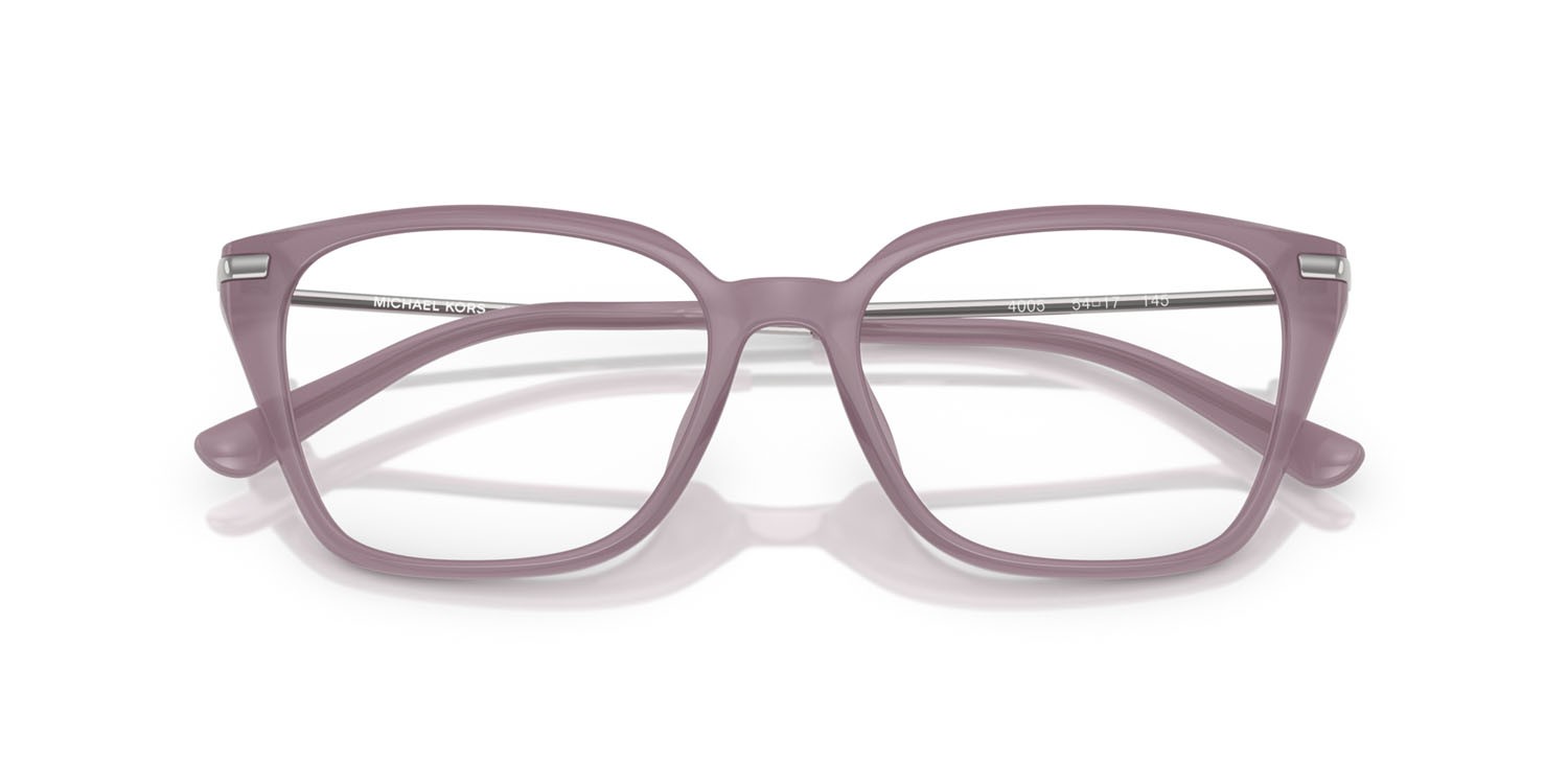 Brillen Michael Kors Hainan MK 4133D (4005) farbe iris chiaro form rechteckig gläser lente demo