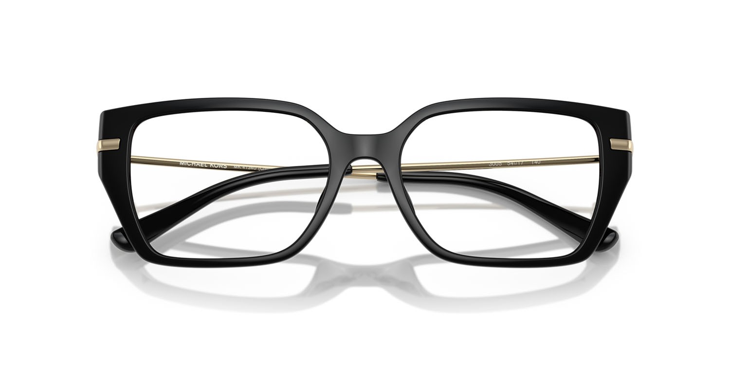 Occhiali da vista Michael Kors Crete MK 4134U (3005) colore nero forma rettangolare lenti lente demo