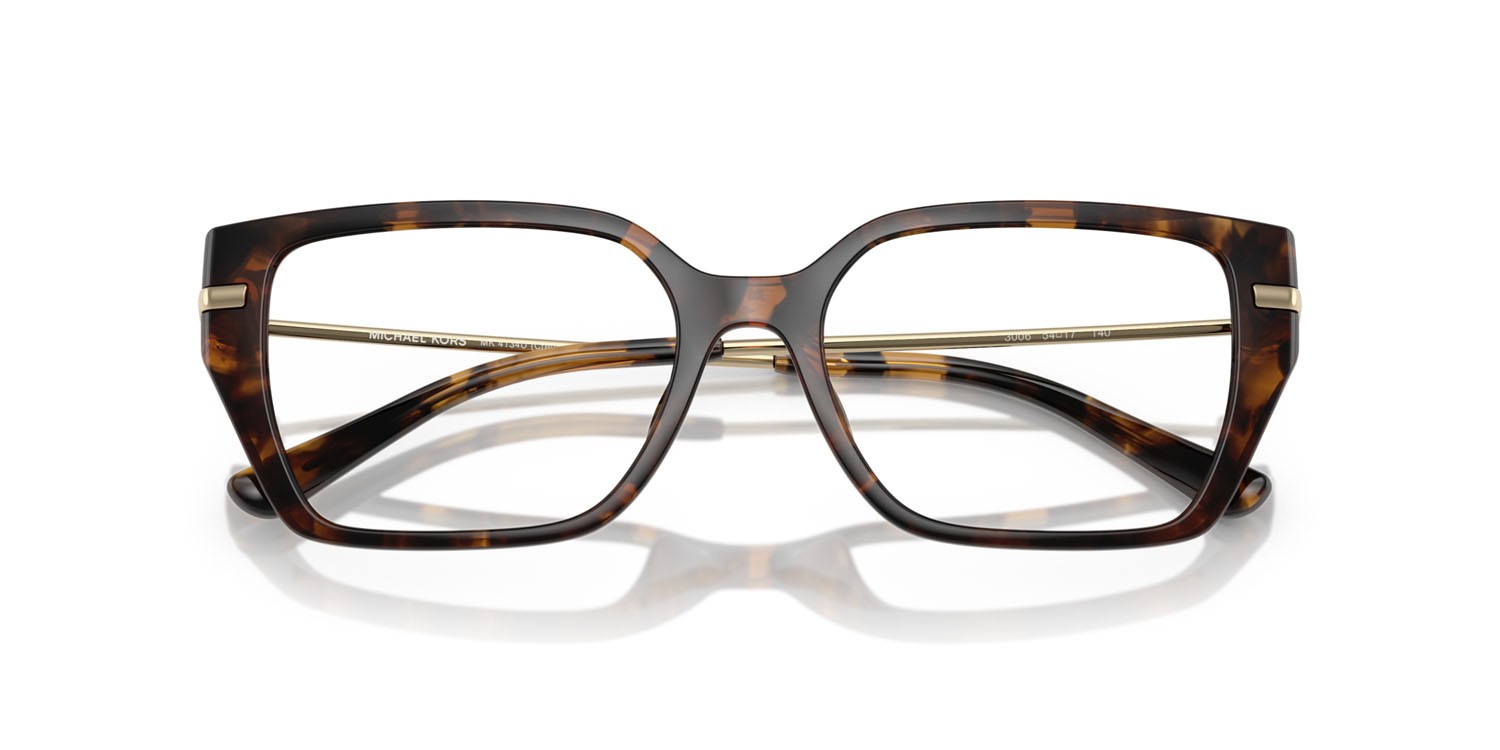 Occhiali da vista Michael Kors Crete MK 4134U (3006) colore tartarugato scuro forma rettangolare lenti lente demo