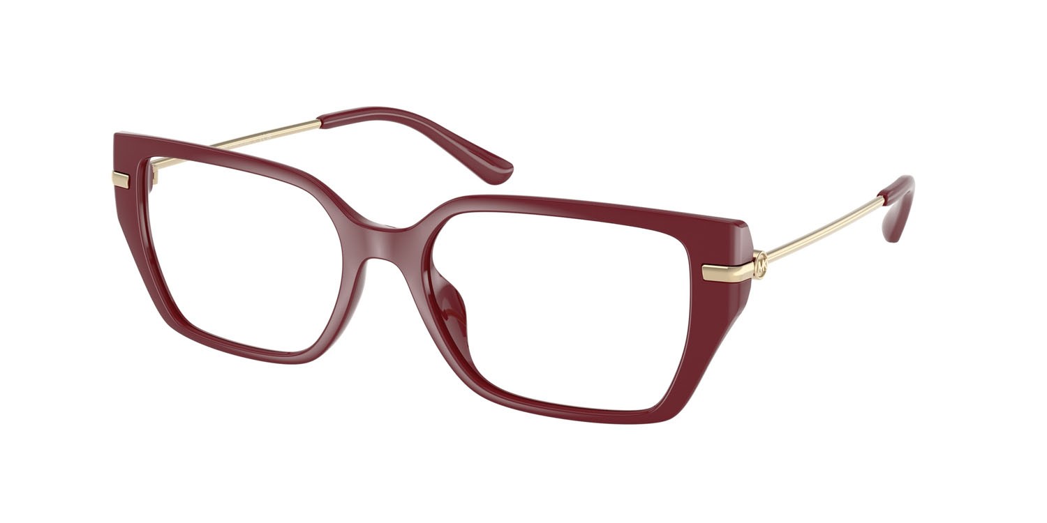 Occhiali da vista Michael Kors Crete MK 4134U (4004) colore rosso intenso forma rettangolare lenti lente demo