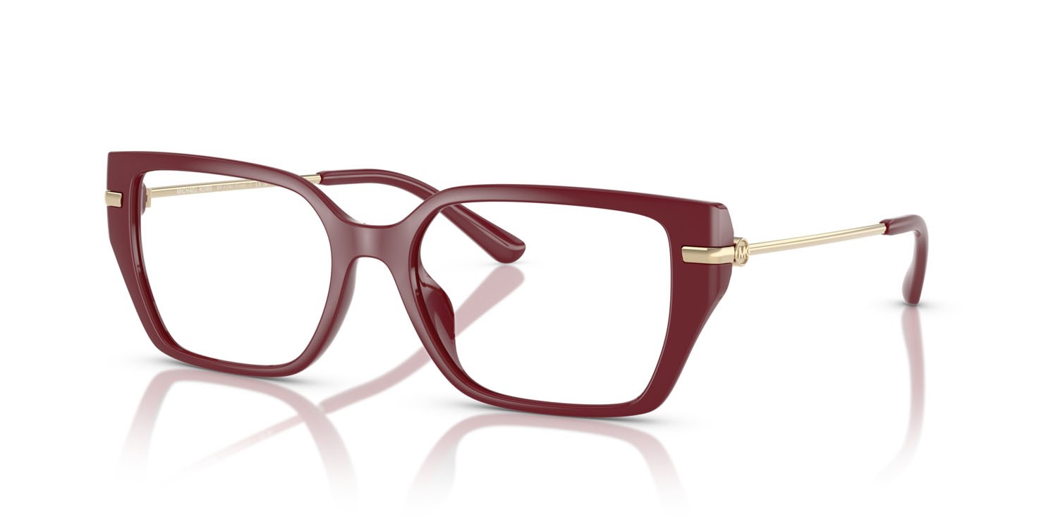 Occhiali da vista Michael Kors Crete MK 4134U (4004) colore rosso intenso forma rettangolare lenti lente demo