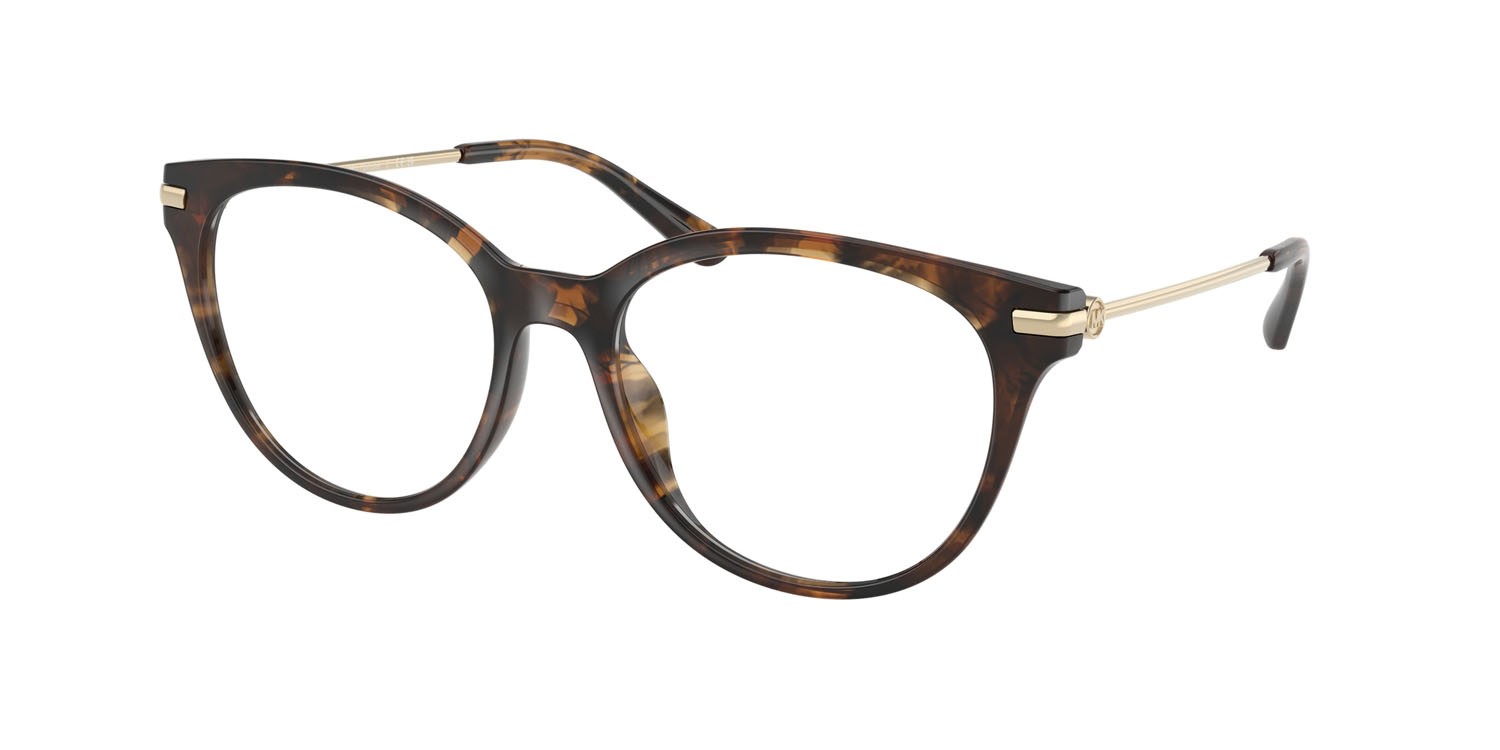 Occhiali da vista Michael Kors Tortola MK 4135U (3006) colore tartarugato scuro forma rotondo lenti lente demo