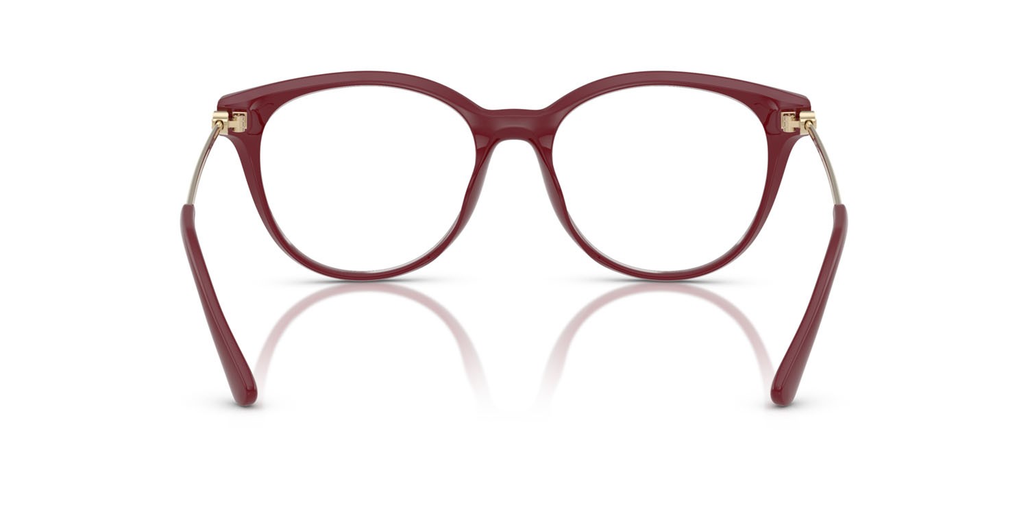 Occhiali da vista Michael Kors Tortola MK 4135U (4004) colore rosso intenso forma rotondo lenti lente demo