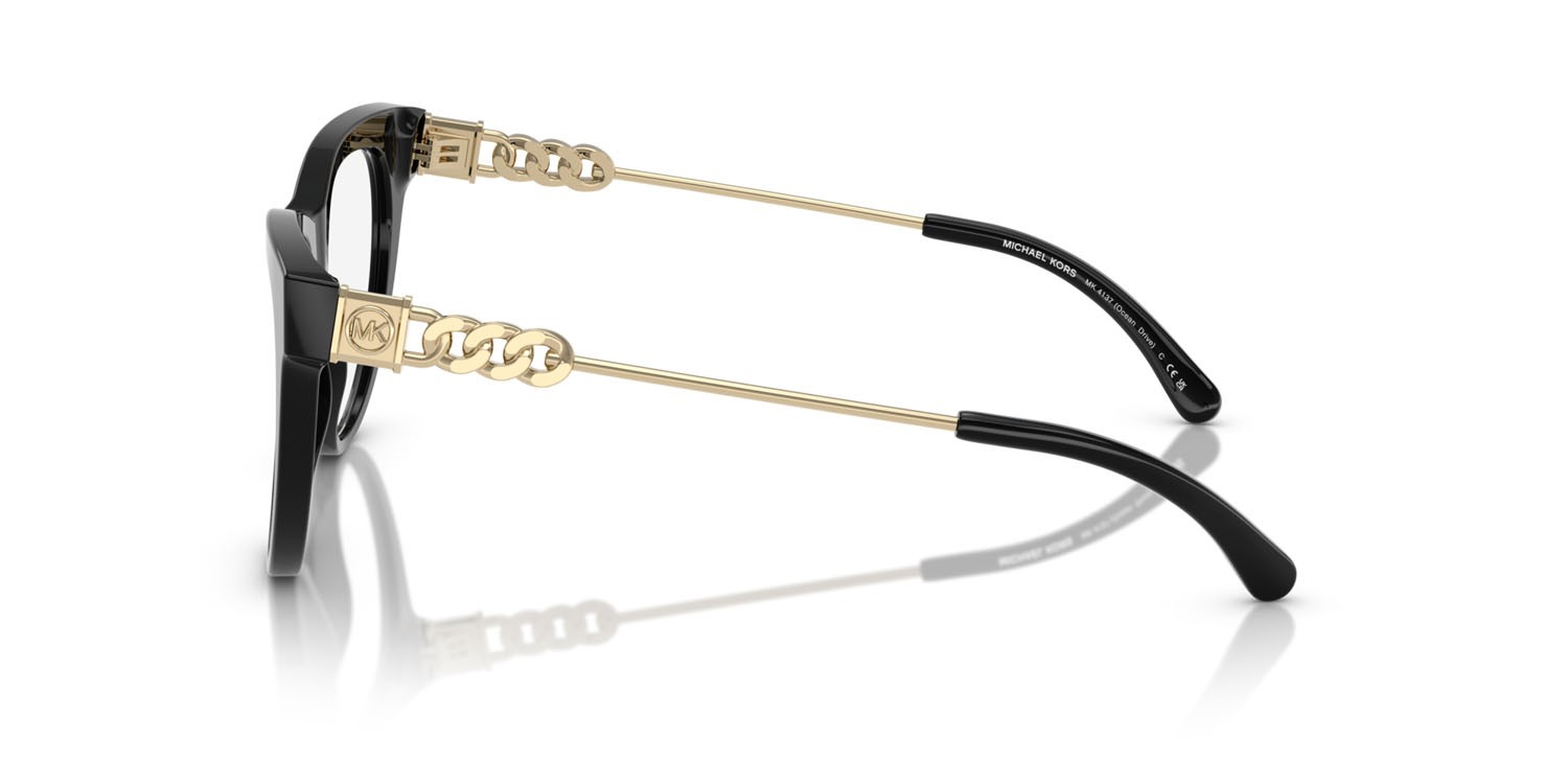 Occhiali da vista Michael Kors Ocean Drive MK 4137 (3005) colore nero forma cat eye lenti lente demo