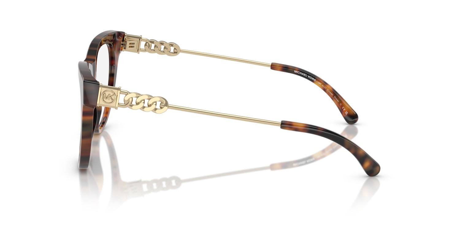 Occhiali da vista Michael Kors Ocean Drive MK 4137 (3904) colore jet set tortoise forma cat eye lenti lente demo