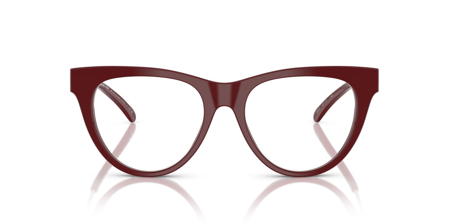 Occhiali da vista Michael Kors Ocean Drive MK 4137 (4004) colore rosso intenso forma cat eye lenti lente demo