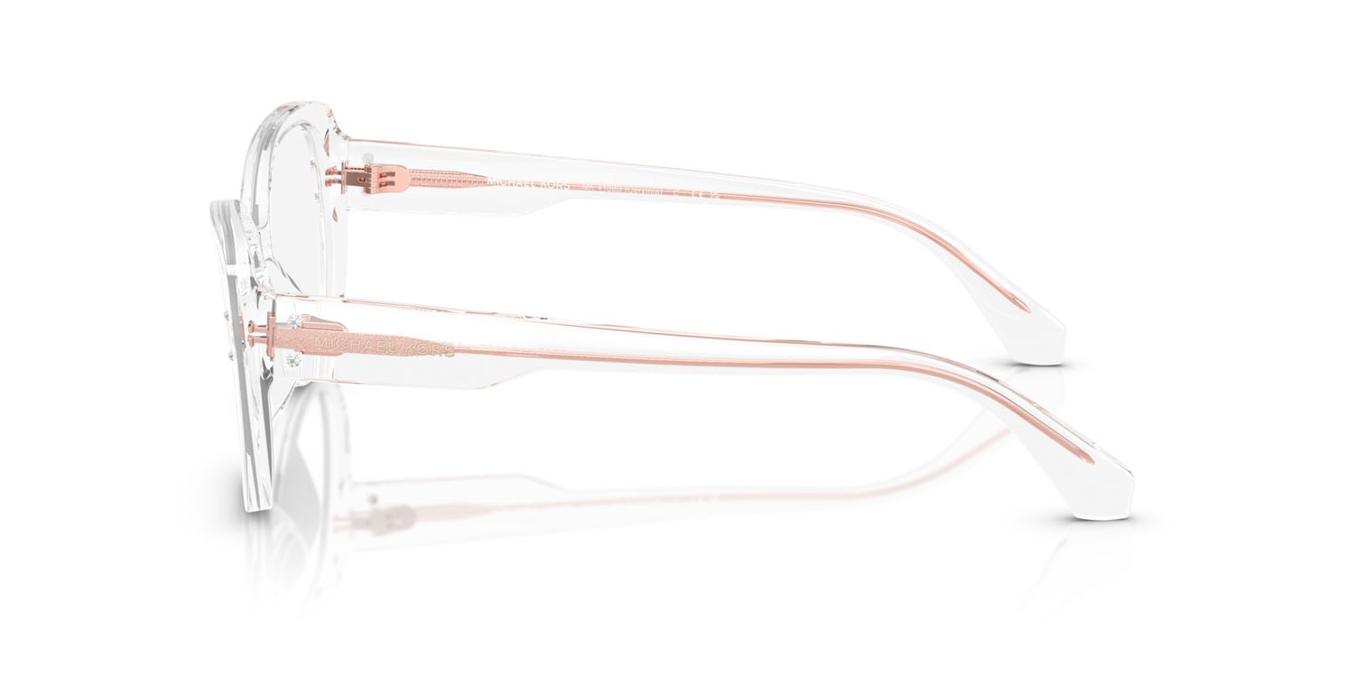 Occhiali da vista Michael Kors Cervinia MK 4138B (3015) colore trasparente forma farfalla lenti lente demo