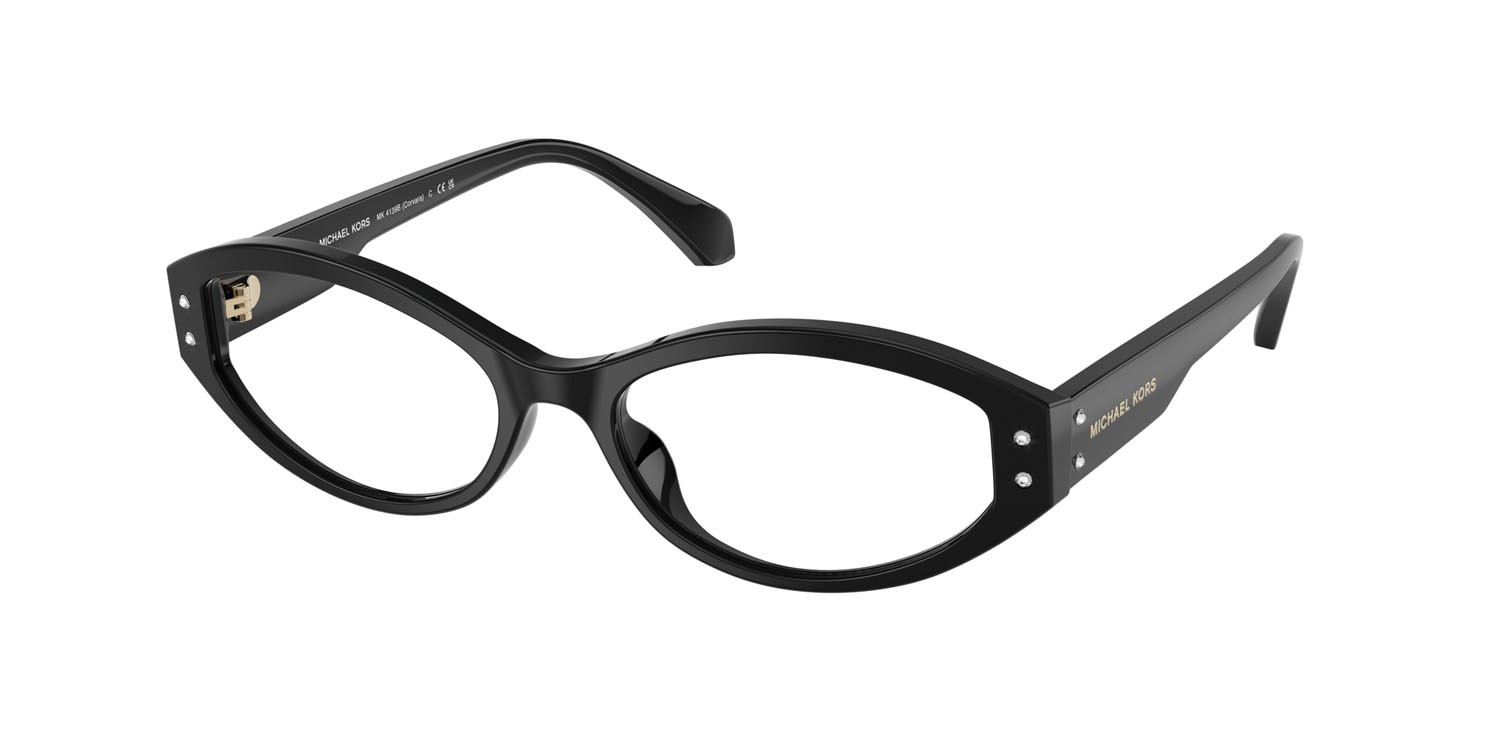 Occhiali da vista Michael Kors Corvara MK 4139B (3005) colore nero forma ovale lenti lente demo