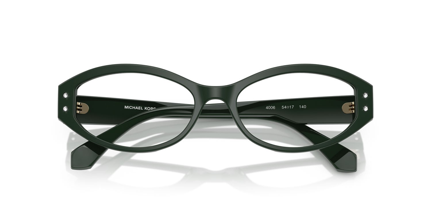 Occhiali da vista Michael Kors Corvara MK 4139B (4006) colore bosco forma ovale lenti lente demo