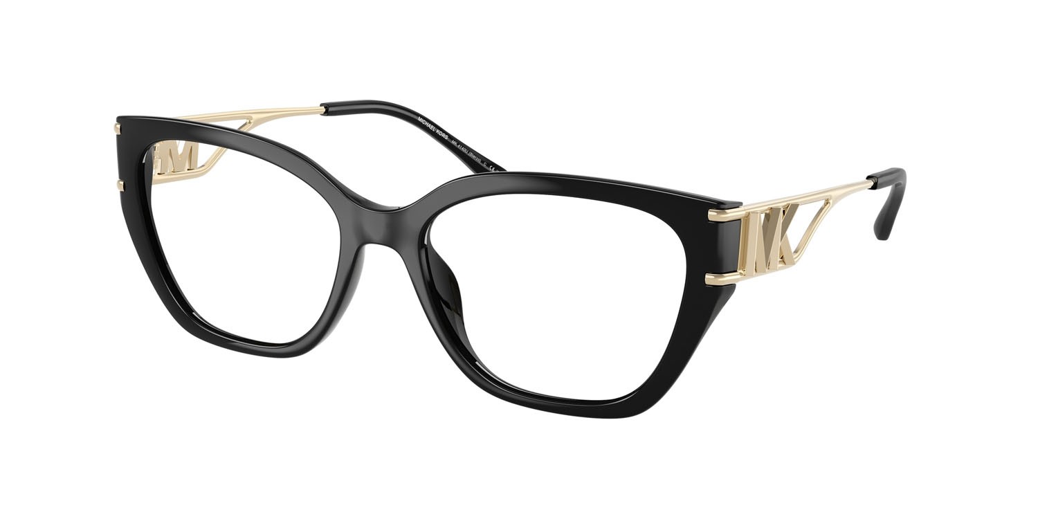 Occhiali da vista Michael Kors Bierzo MK 4140U (3005) colore nero forma quadrato lenti lente demo