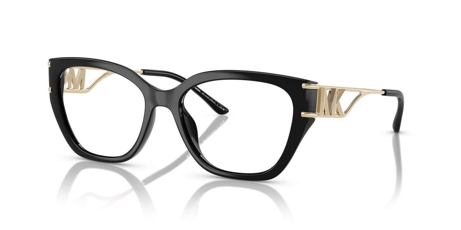 Occhiali da vista Michael Kors Bierzo MK 4140U (3005) colore nero forma quadrato lenti lente demo