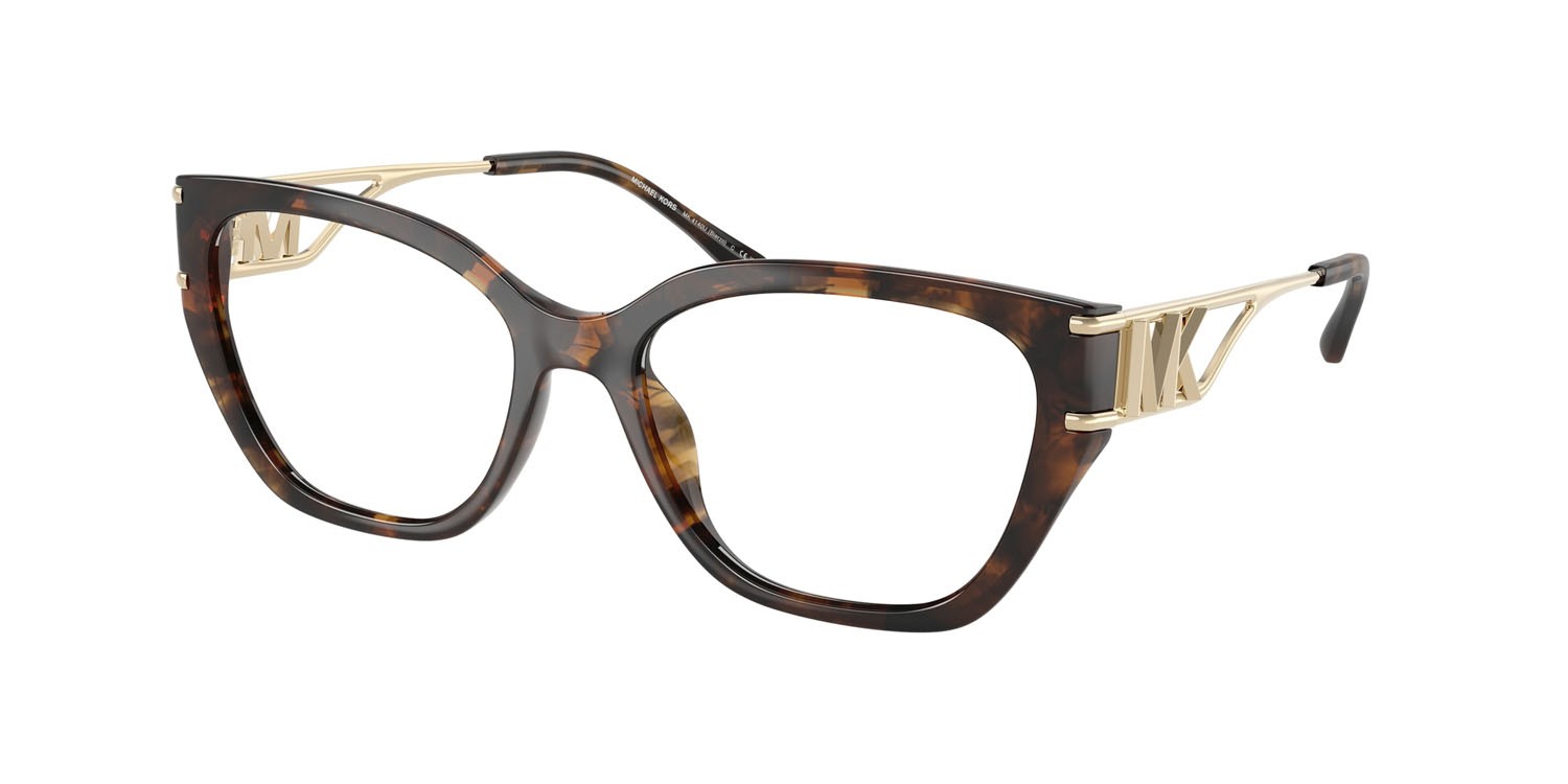 Occhiali da vista Michael Kors Bierzo MK 4140U (3006) colore tartarugato scuro forma quadrato lenti lente demo