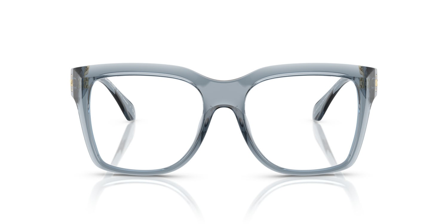 Occhiali da vista Michael Kors Sarasota MK 4144U (4014) colore denim trasparente forma quadrato lenti lente demo