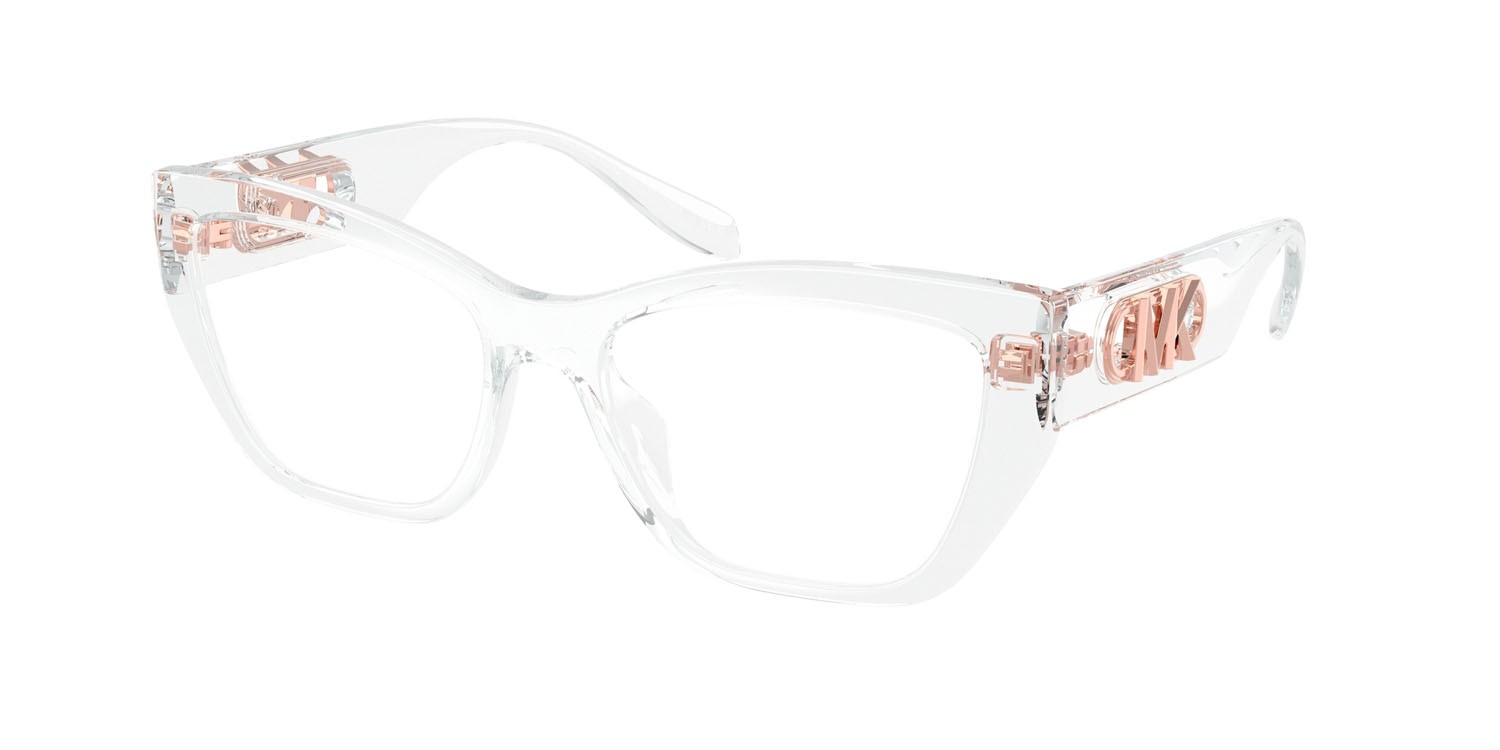 Occhiali da vista Michael Kors Puglia MK 4149U (3050) colore trasparente forma rettangolare lenti lente demo