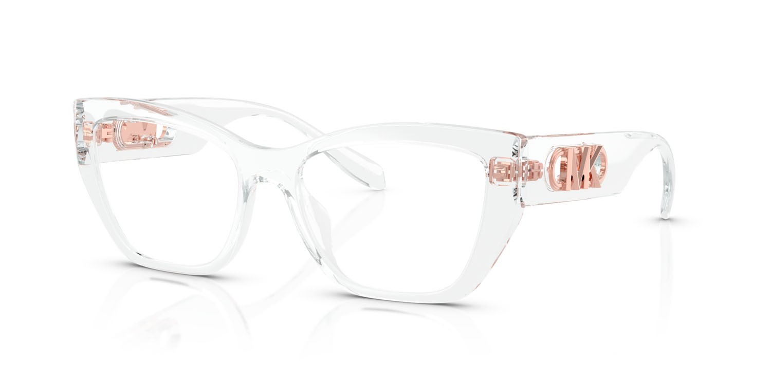 Occhiali da vista Michael Kors Puglia MK 4149U (3050) colore trasparente forma rettangolare lenti lente demo