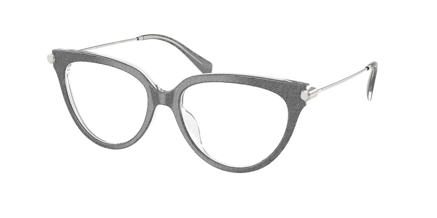 Occhiali da vista Michael Kors Windham MK 4151U (4009) colore denim grigio forma cat eye lenti lente demo