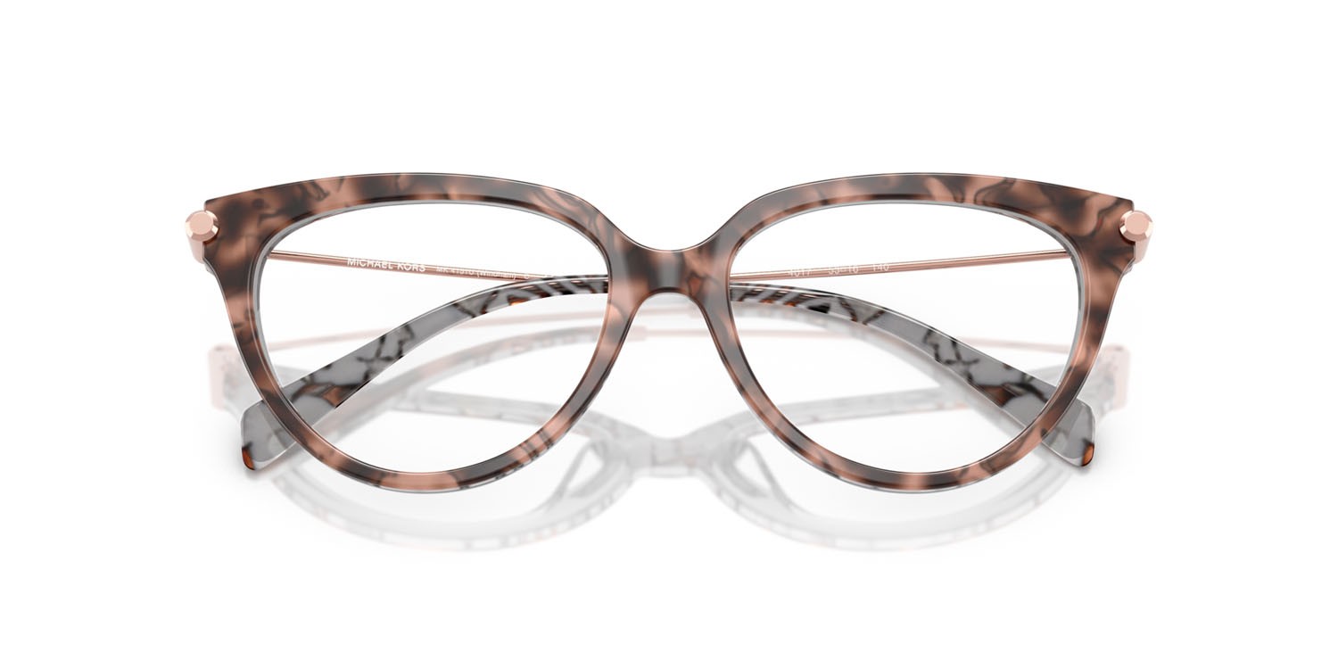 Occhiali da vista Michael Kors Windham MK 4151U (4017) colore rosa tartarugato forma cat eye lenti lente demo