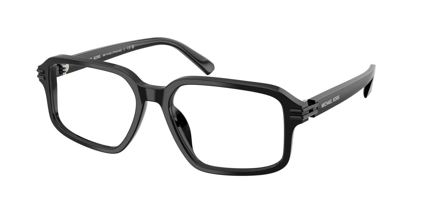 Occhiali da vista Michael Kors Pinecrest MK 4154U (3005) colore nero forma irregolare lenti lente demo
