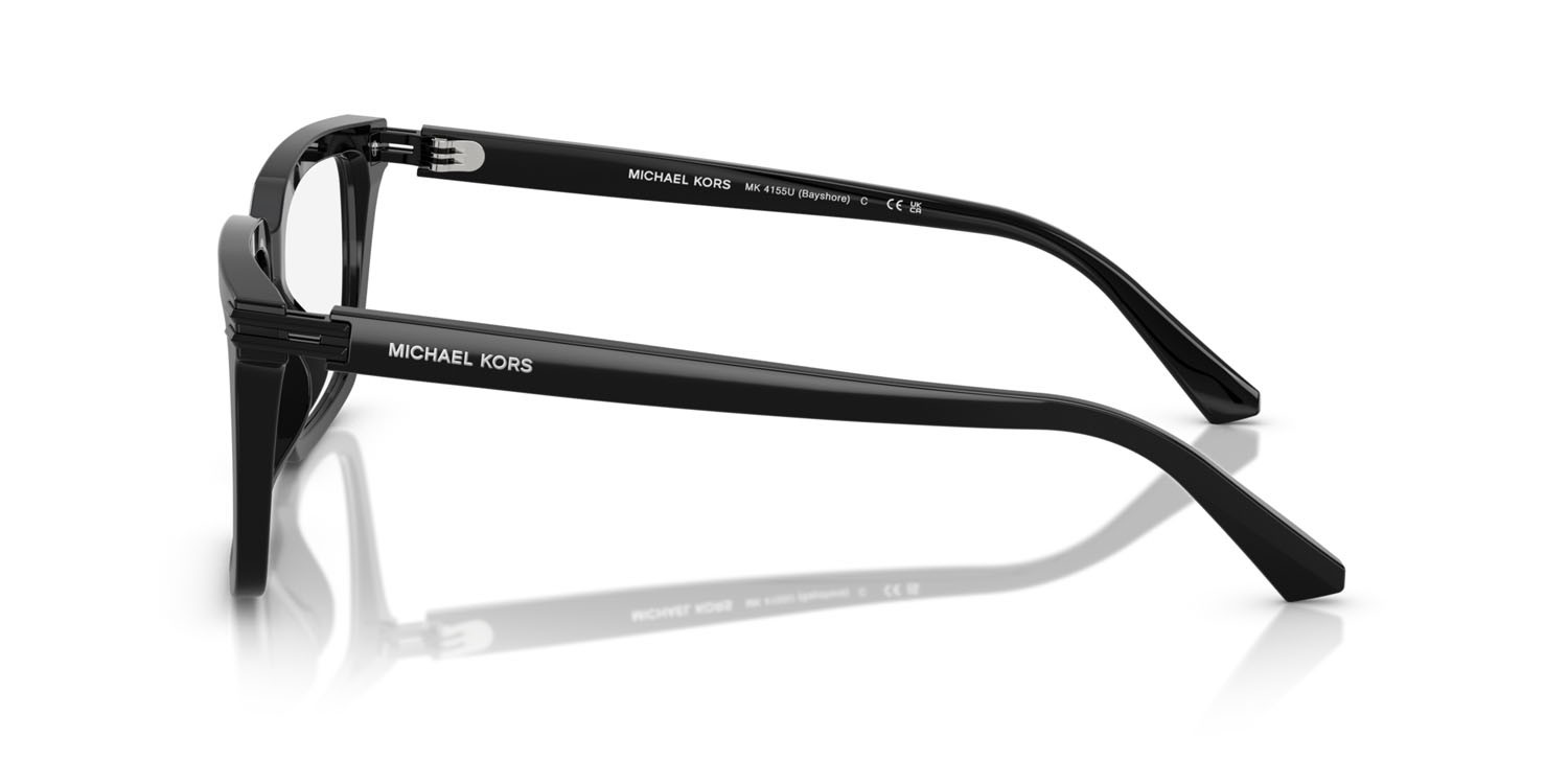 Occhiali da vista Michael Kors Bayshore MK 4155U (3005) colore nero forma quadrato lenti lente demo